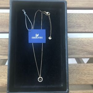 Swarovski Crystal Circle Pendent Necklace